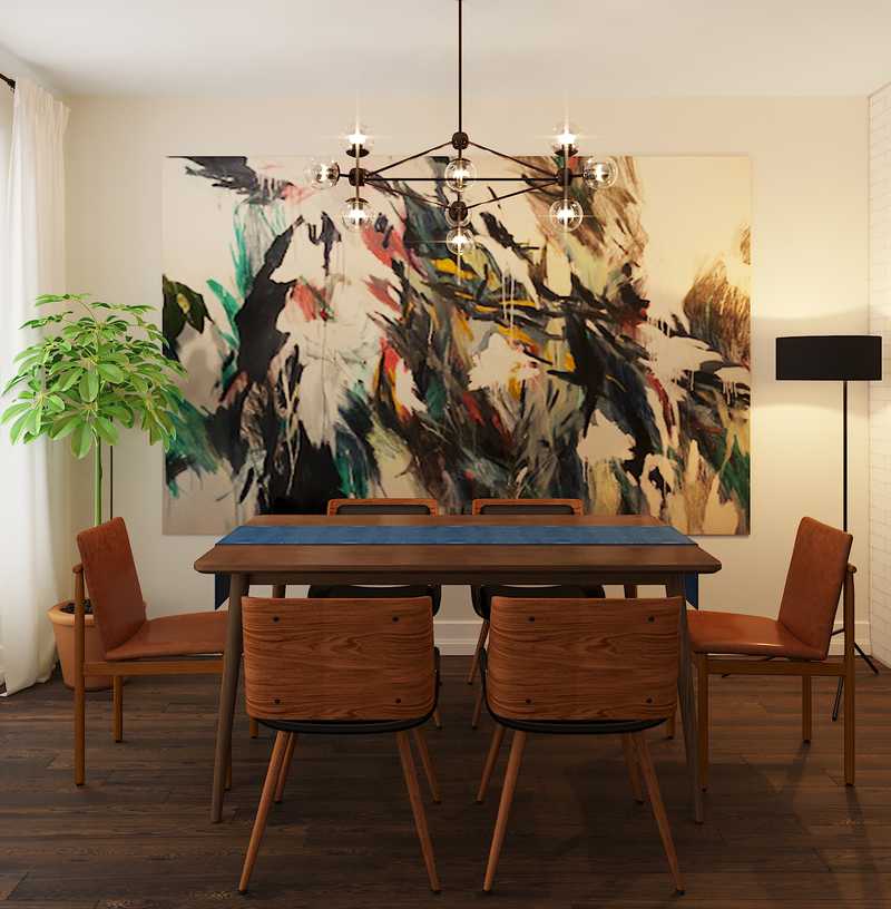 Modern, Midcentury Modern, Minimal Dining Room Design by Havenly Interior Designer Randi