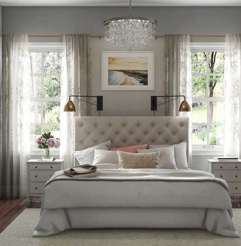 Modern, Classic Bedroom Design by Havenly Interior Designer Nancy