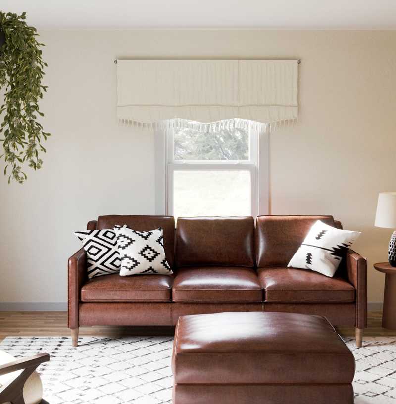 Global, Midcentury Modern Living Room Design by Havenly Interior Designer Gina