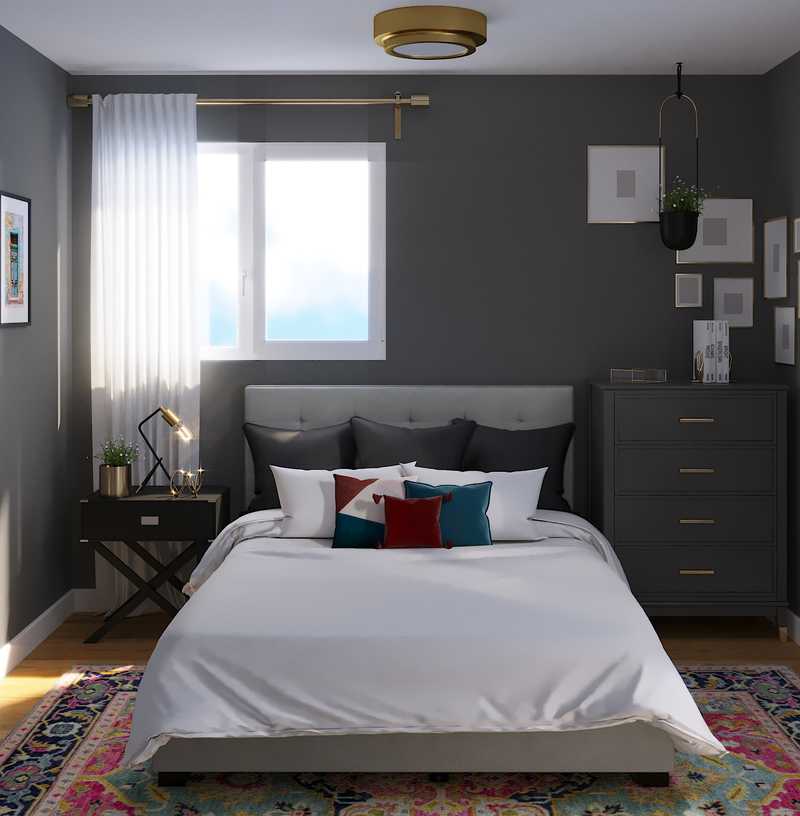 Modern, Eclectic, Glam Bedroom Design by Havenly Interior Designer Madison