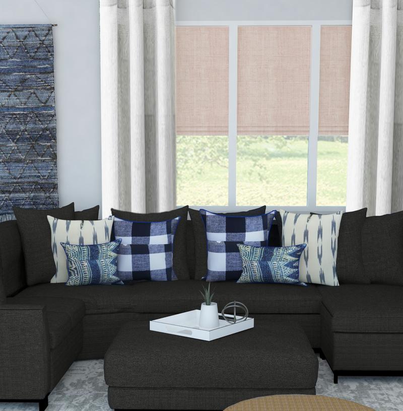 Farmhouse, Rustic Living Room Design by Havenly Interior Designer Karen