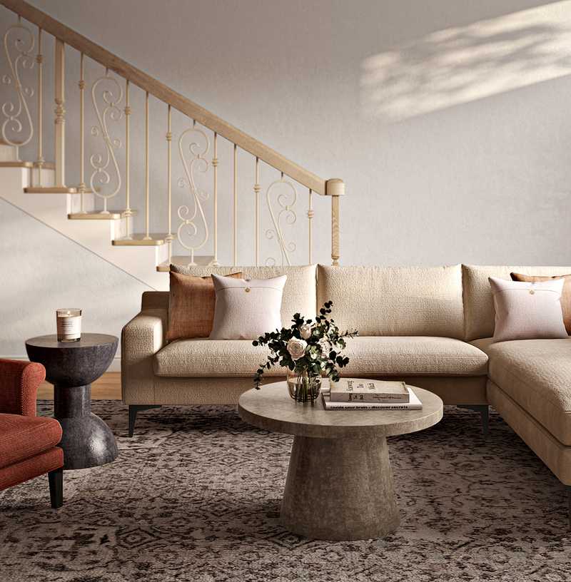 Modern, Midcentury Modern, Scandinavian Living Room Design by Havenly Interior Designer Lilly