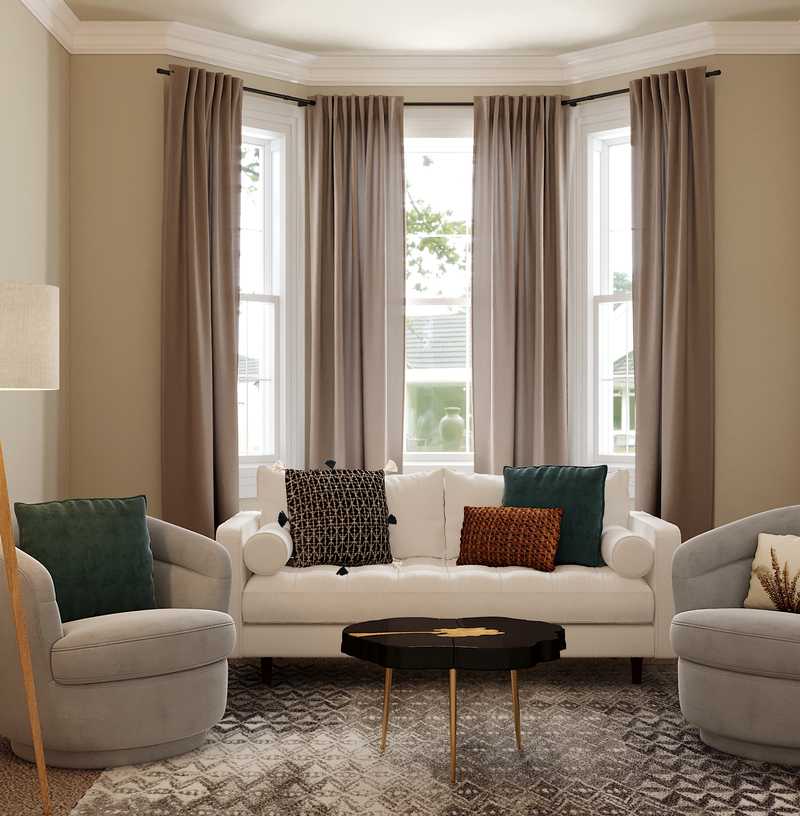 Contemporary, Modern Living Room Design by Havenly Interior Designer Fendy