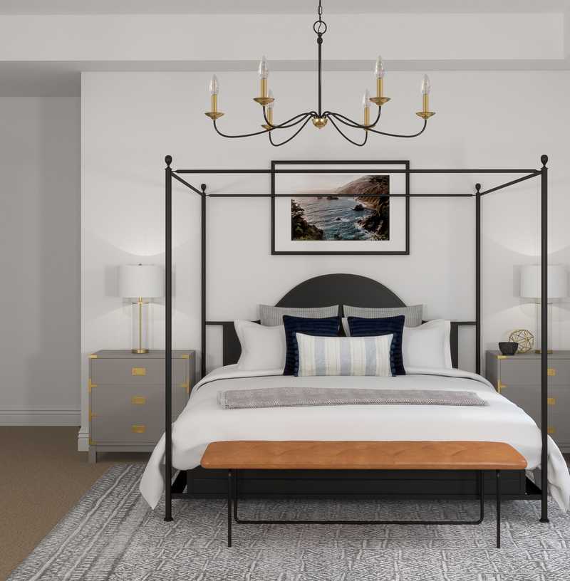 Contemporary Bedroom Design by Havenly Interior Designer Kelly