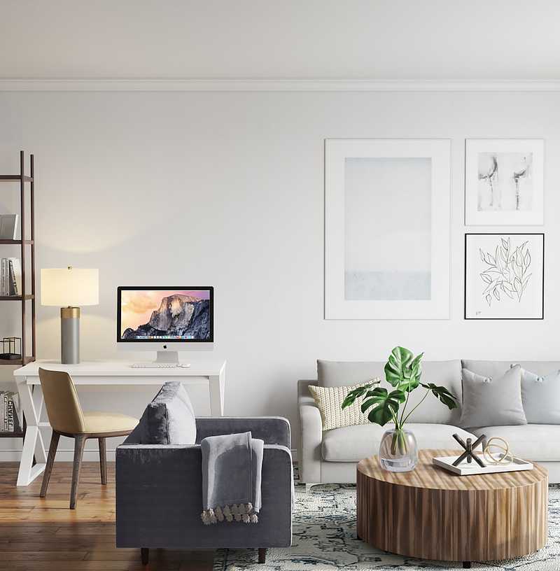 Modern, Coastal Living Room Design by Havenly Interior Designer Karen