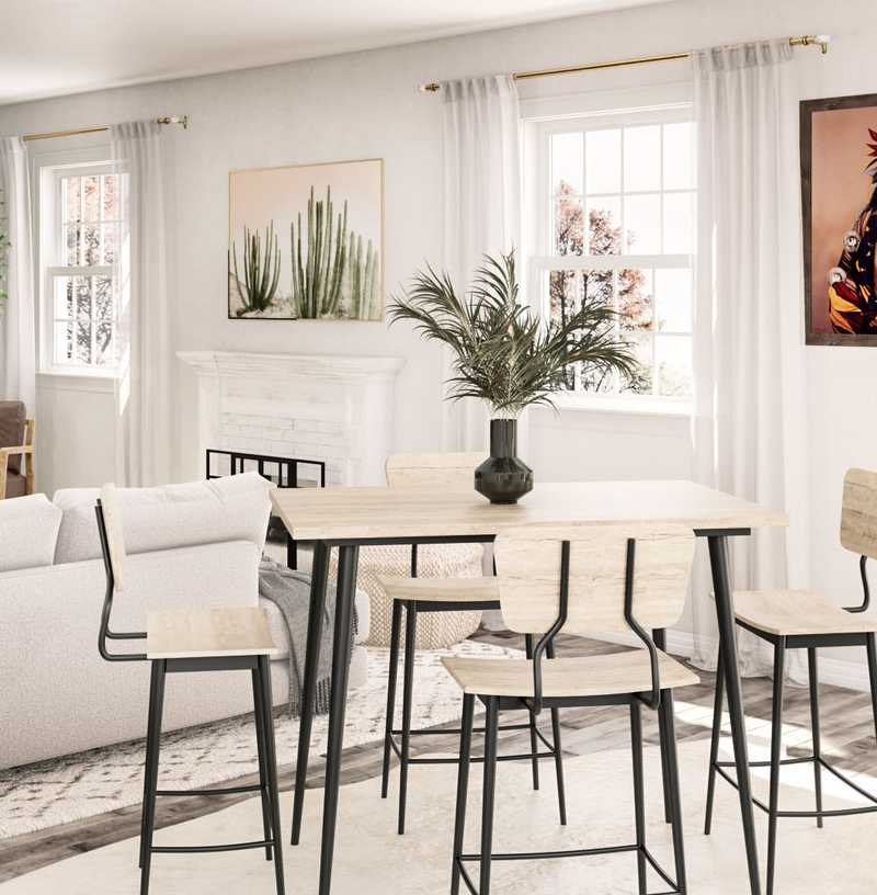 Bohemian, Scandinavian Living Room Design by Havenly Interior Designer Sarah