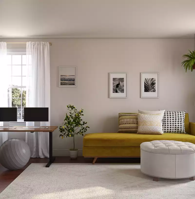 Eclectic, Bohemian Living Room Design by Havenly Interior Designer Samantha