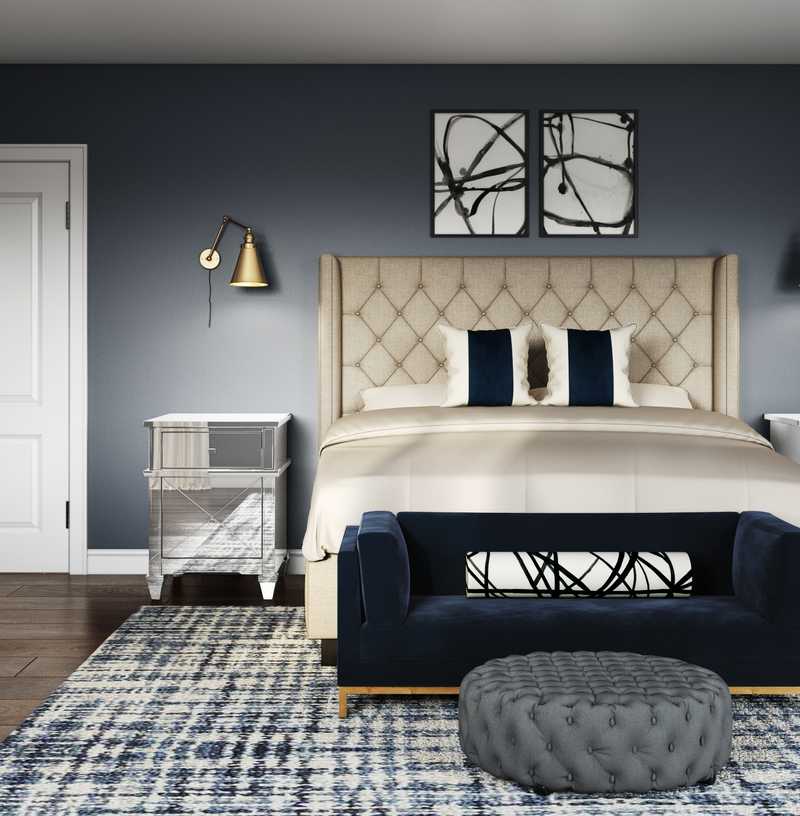 Modern, Glam Bedroom Design by Havenly Interior Designer Stephanie