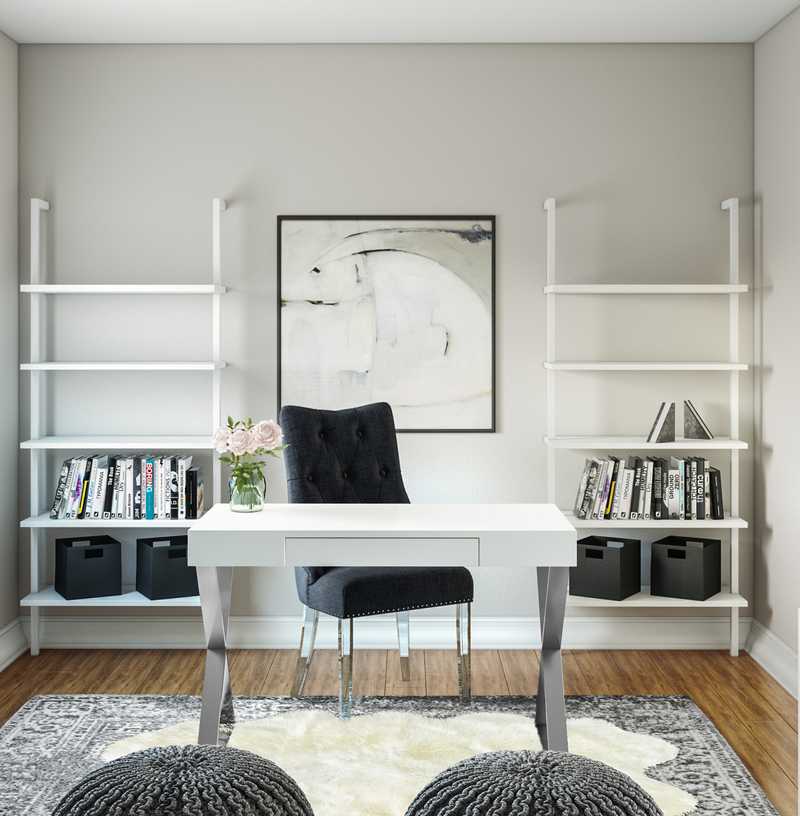 Contemporary, Modern, Glam Office Design by Havenly Interior Designer Amy
