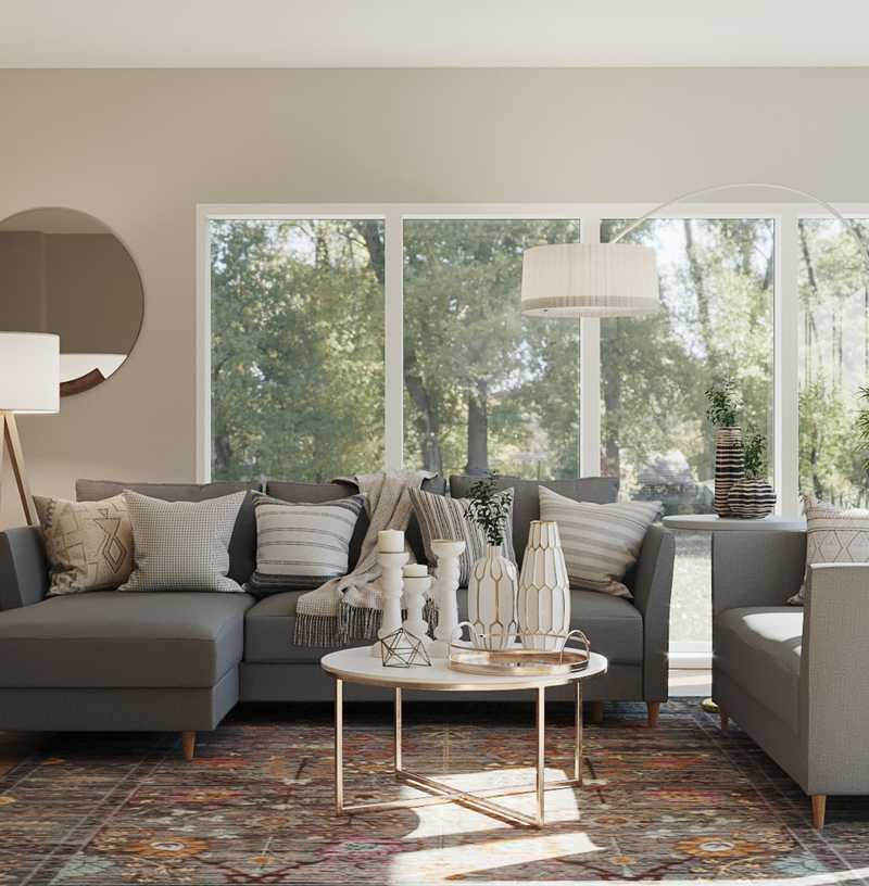 Modern, Scandinavian Living Room Design by Havenly Interior Designer Olivia