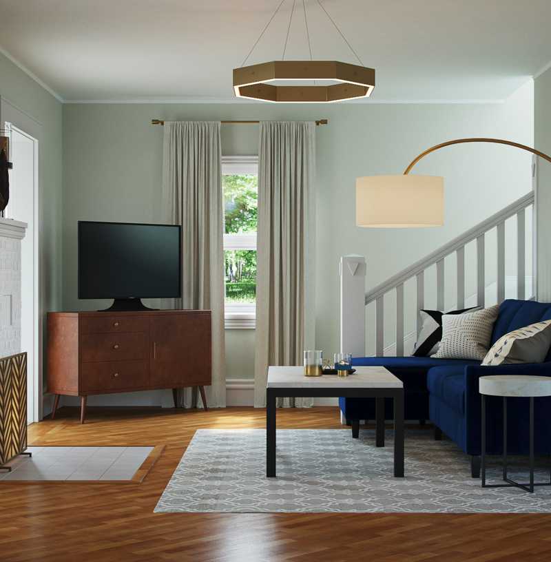 Modern, Scandinavian Living Room Design by Havenly Interior Designer Cathrine