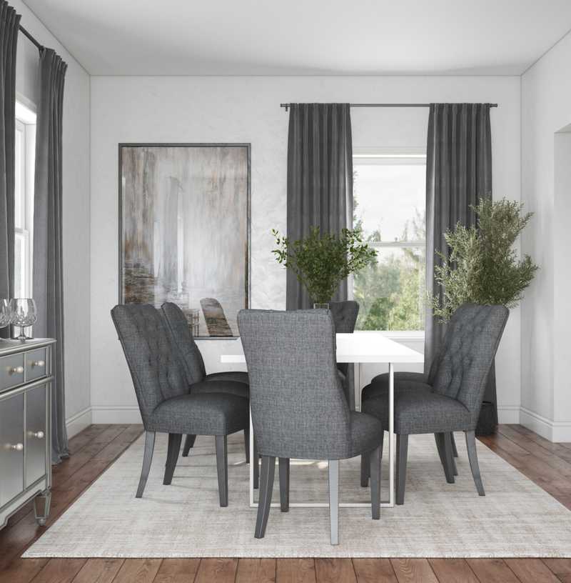 Contemporary, Modern, Glam Dining Room Design by Havenly Interior Designer Marisa