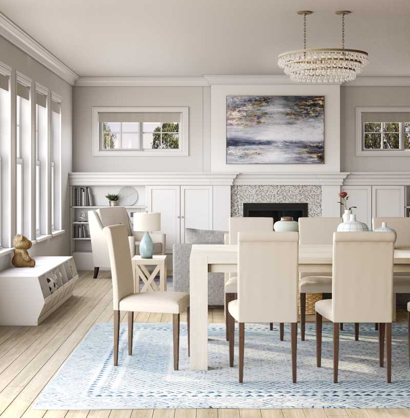 Coastal, Farmhouse Living Room Design by Havenly Interior Designer Marty