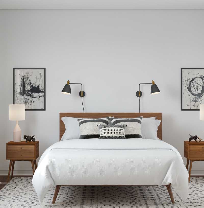 Modern, Industrial, Minimal, Scandinavian Bedroom Design by Havenly Interior Designer Heather