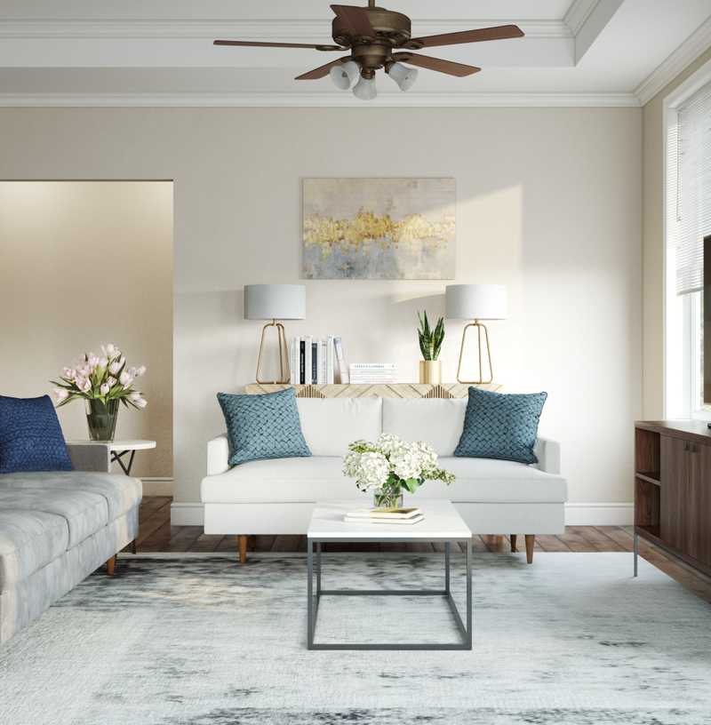 Modern Living Room Design by Havenly Interior Designer Chanel