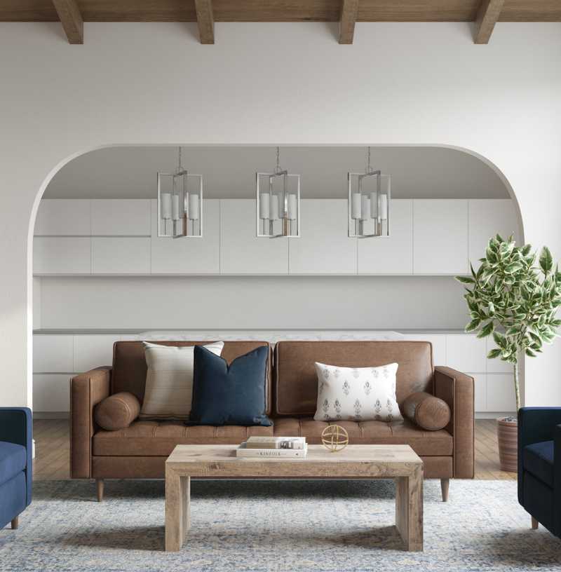 Modern, Industrial, Midcentury Modern Living Room Design by Havenly Interior Designer Catherine