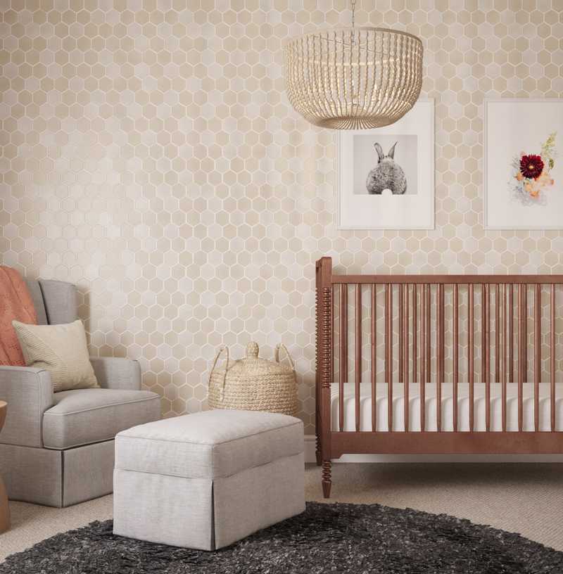 Bohemian Nursery Design by Havenly Interior Designer Cassie