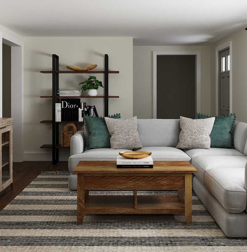 Modern, Minimal Living Room Design by Havenly Interior Designer Jillian