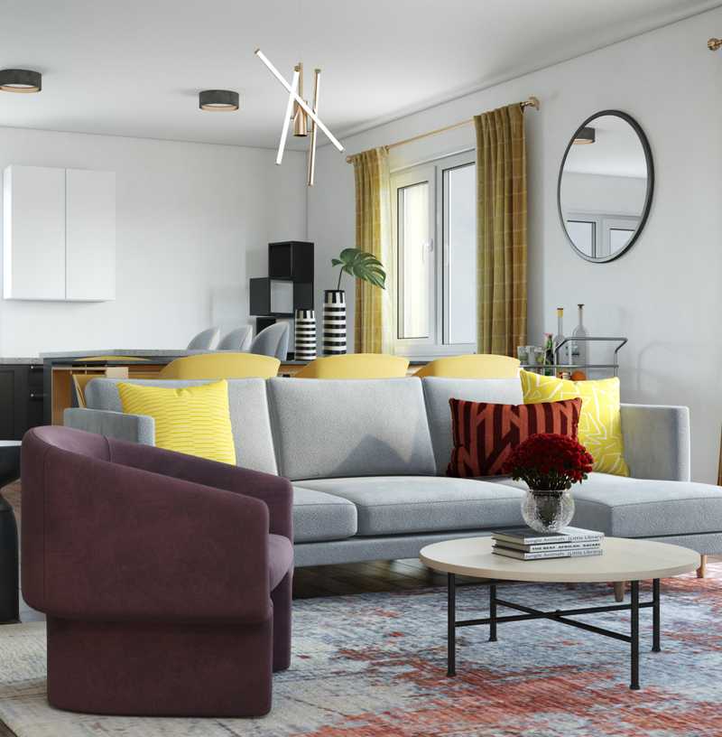 Modern, Minimal, Scandinavian Living Room Design by Havenly Interior Designer Abi