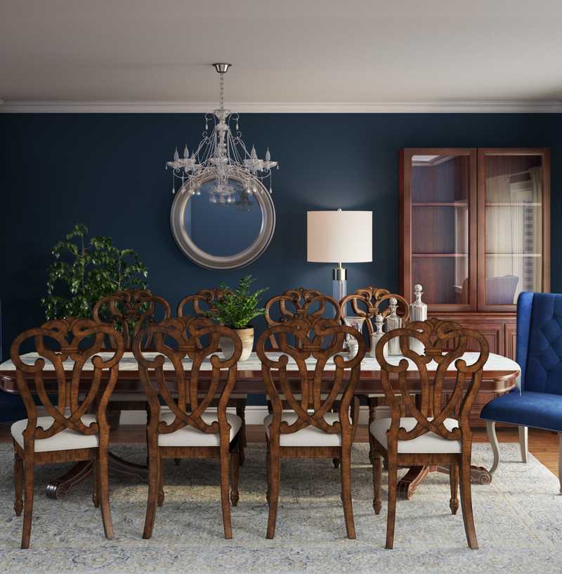 Classic, Glam, Traditional Dining Room Design by Havenly Interior Designer Hayley