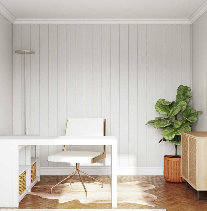 Contemporary, Scandinavian Office Design by Havenly Interior Designer Kyla