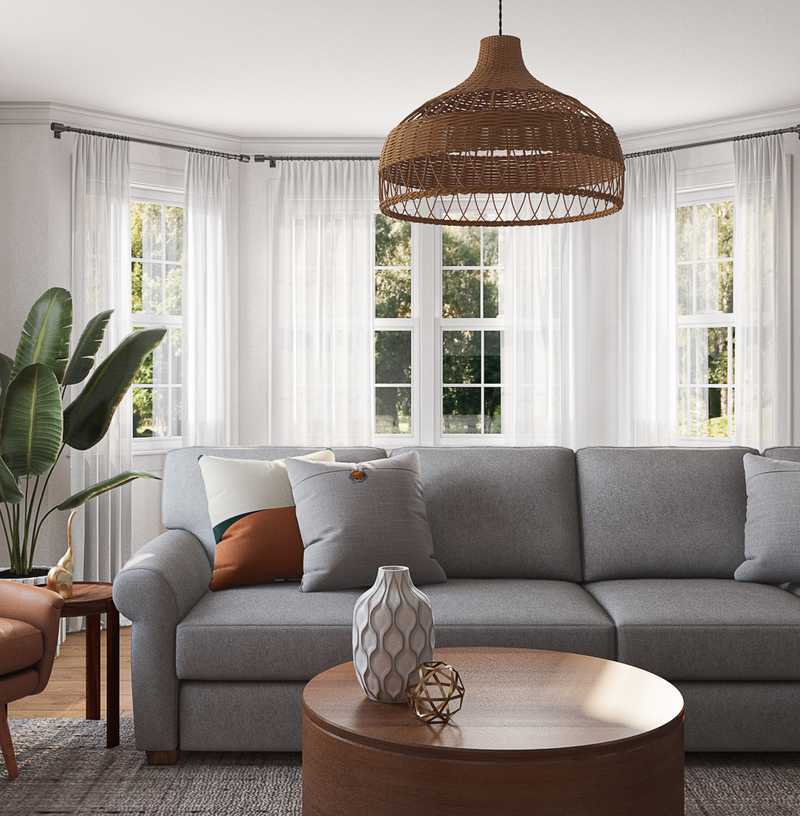 Modern, Bohemian, Farmhouse Living Room Design by Havenly Interior Designer Marina