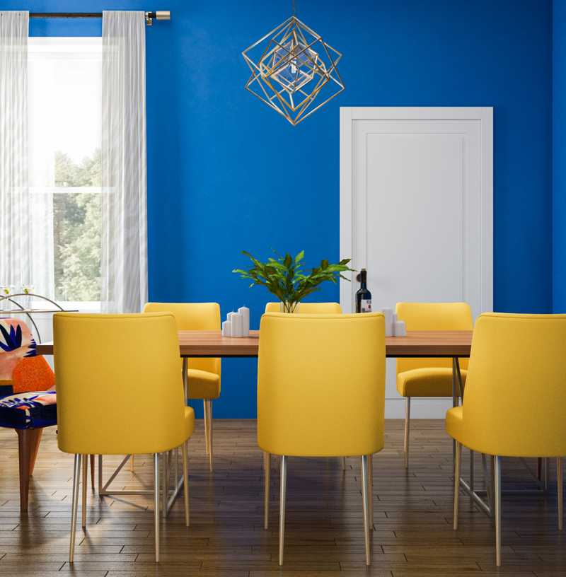 Contemporary, Midcentury Modern, Minimal Dining Room Design by Havenly Interior Designer Marie