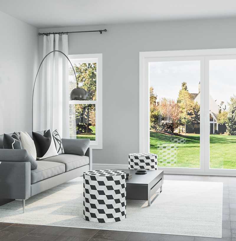 Modern Living Room Design by Havenly Interior Designer Erin