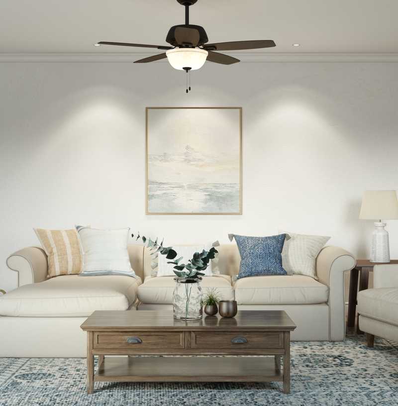 Classic, Traditional, Farmhouse Living Room Design by Havenly Interior Designer Jennifer