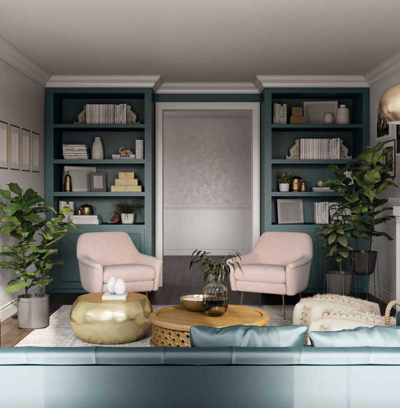 Eclectic, Bohemian Living Room Design by Havenly Interior Designer Ghianella