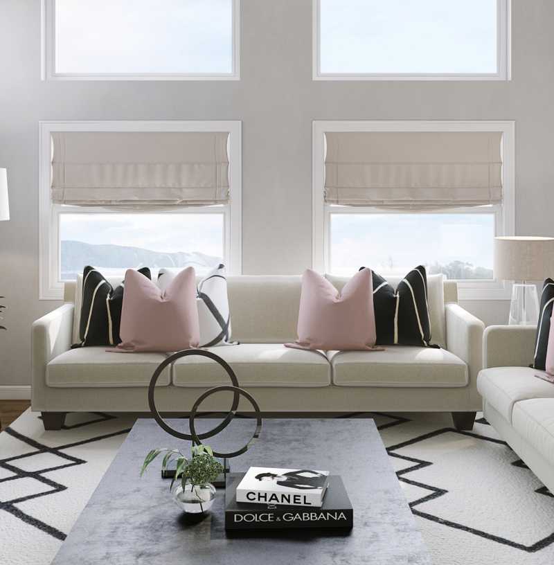 Modern Living Room Design by Havenly Interior Designer Lindsay