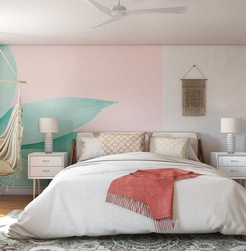 Contemporary, Bohemian Bedroom Design by Havenly Interior Designer Michelle