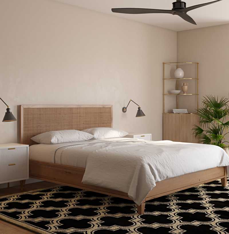Classic, Bohemian, Coastal, Vintage, Midcentury Modern Bedroom Design by Havenly Interior Designer Dayu