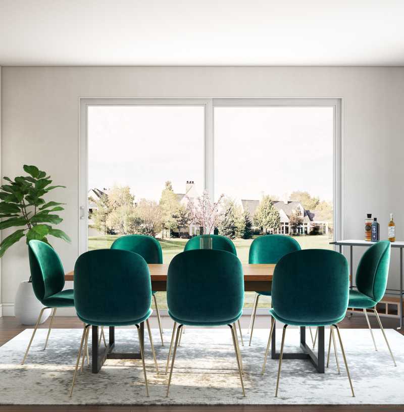 Modern, Midcentury Modern Dining Room Design by Havenly Interior Designer Danielle