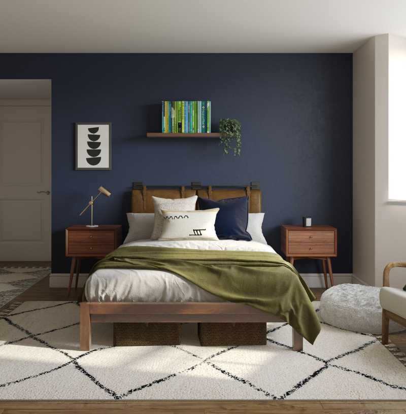 Contemporary, Midcentury Modern Bedroom Design by Havenly Interior Designer Isabelle