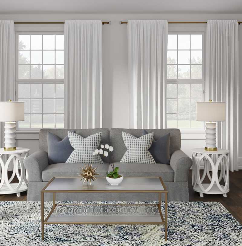 Contemporary, Classic Living Room Design by Havenly Interior Designer Meredith