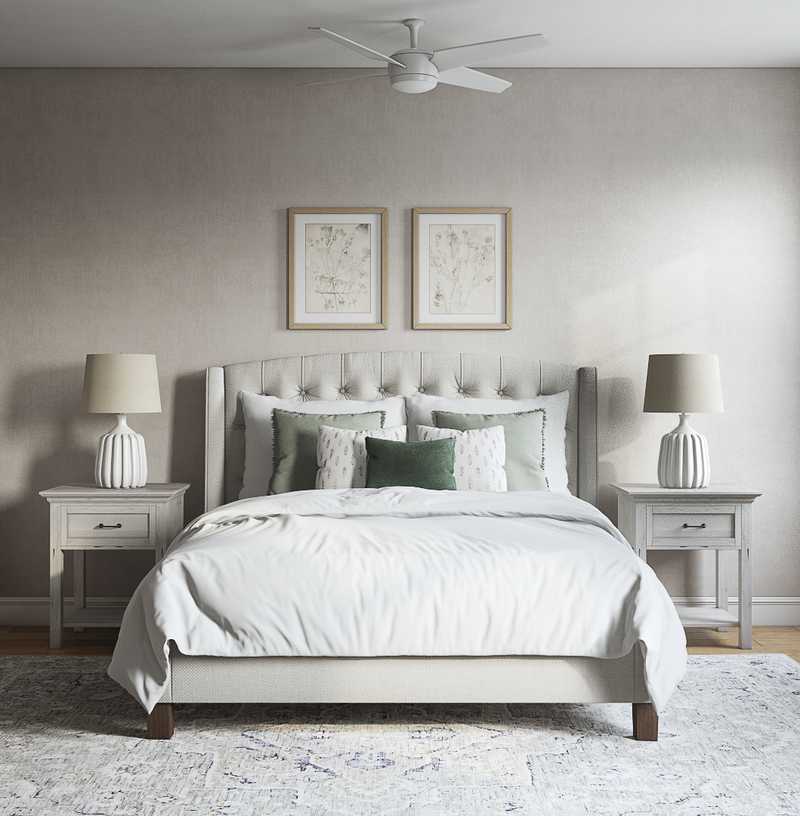 Eclectic, Transitional Bedroom Design by Havenly Interior Designer Brianna