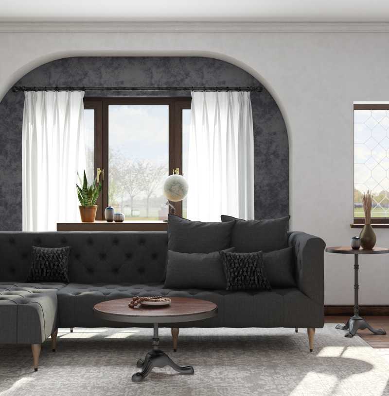 Modern, Traditional Living Room Design by Havenly Interior Designer Abigail