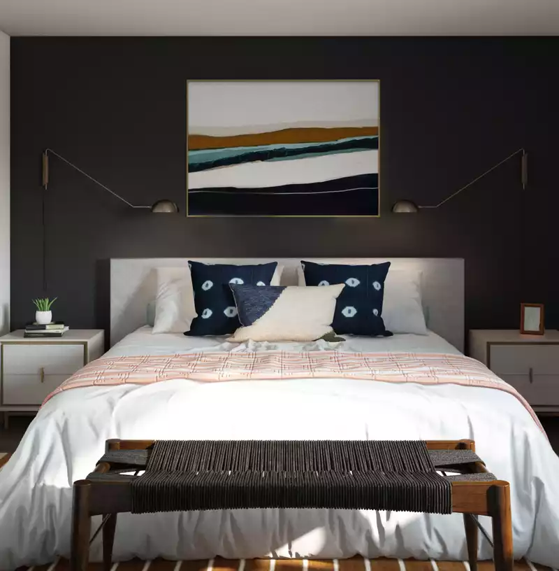 Modern, Bohemian Bedroom Design by Havenly Interior Designer Matthew