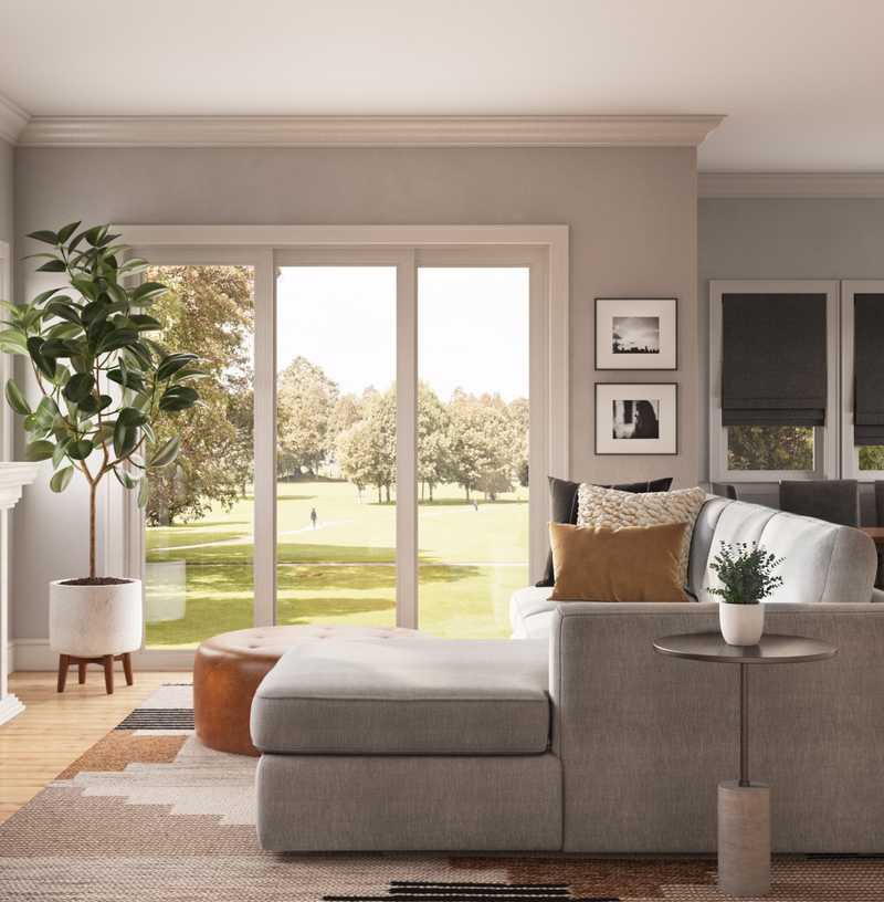 Modern, Glam Living Room Design by Havenly Interior Designer Kayla