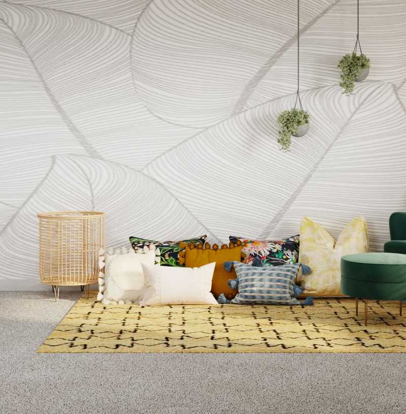 Modern, Bohemian Office Design by Havenly Interior Designer Lena