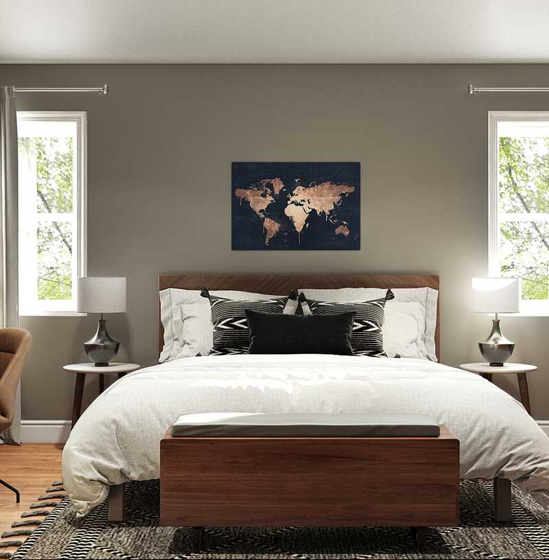 Industrial, Scandinavian Bedroom Design by Havenly Interior Designer Haley
