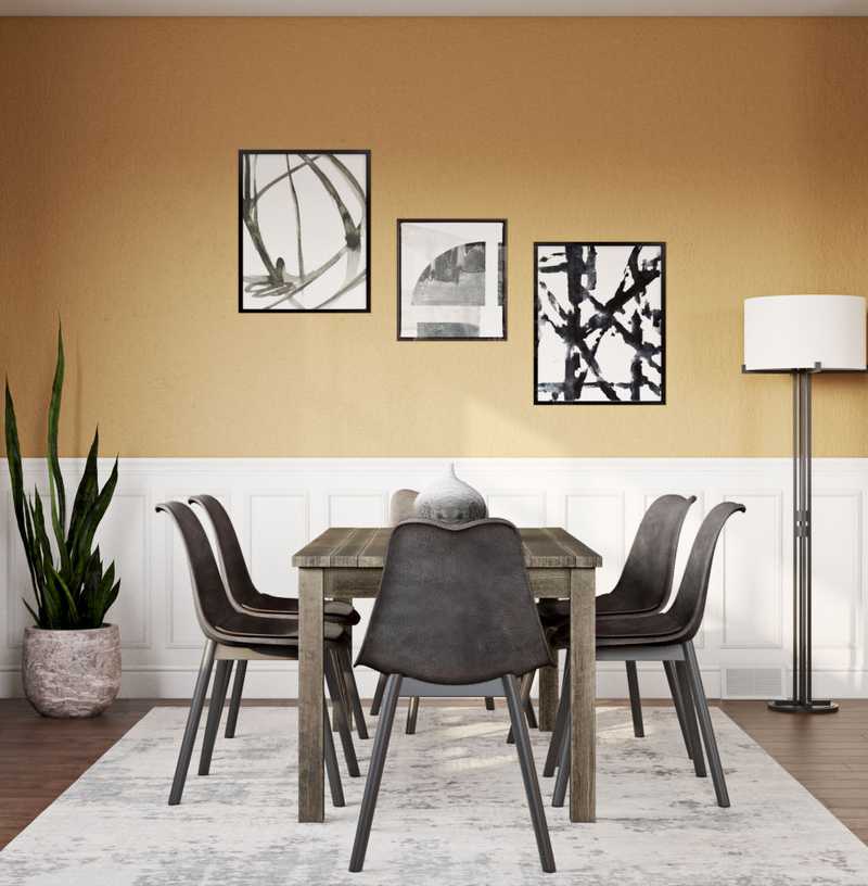 Modern, Industrial Dining Room Design by Havenly Interior Designer Shaina