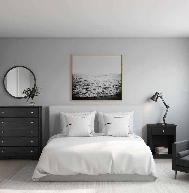 Contemporary Bedroom Design by Havenly Interior Designer Isaac