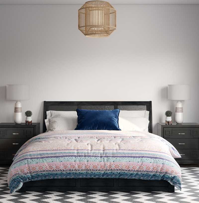 Bohemian, Global Bedroom Design by Havenly Interior Designer Kylie