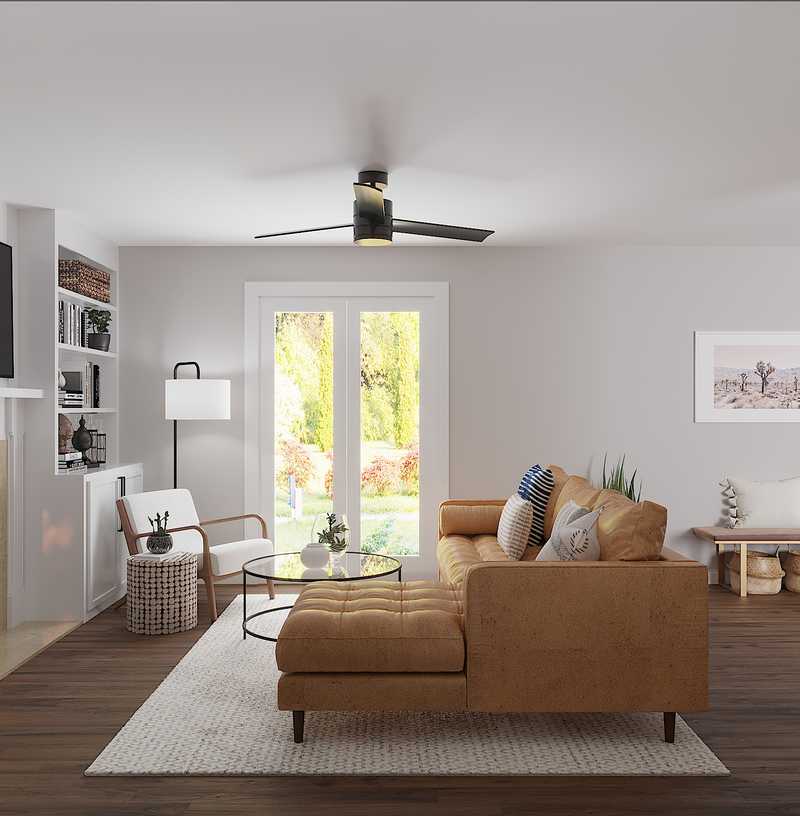 Contemporary, Bohemian Living Room Design by Havenly Interior Designer Jodi