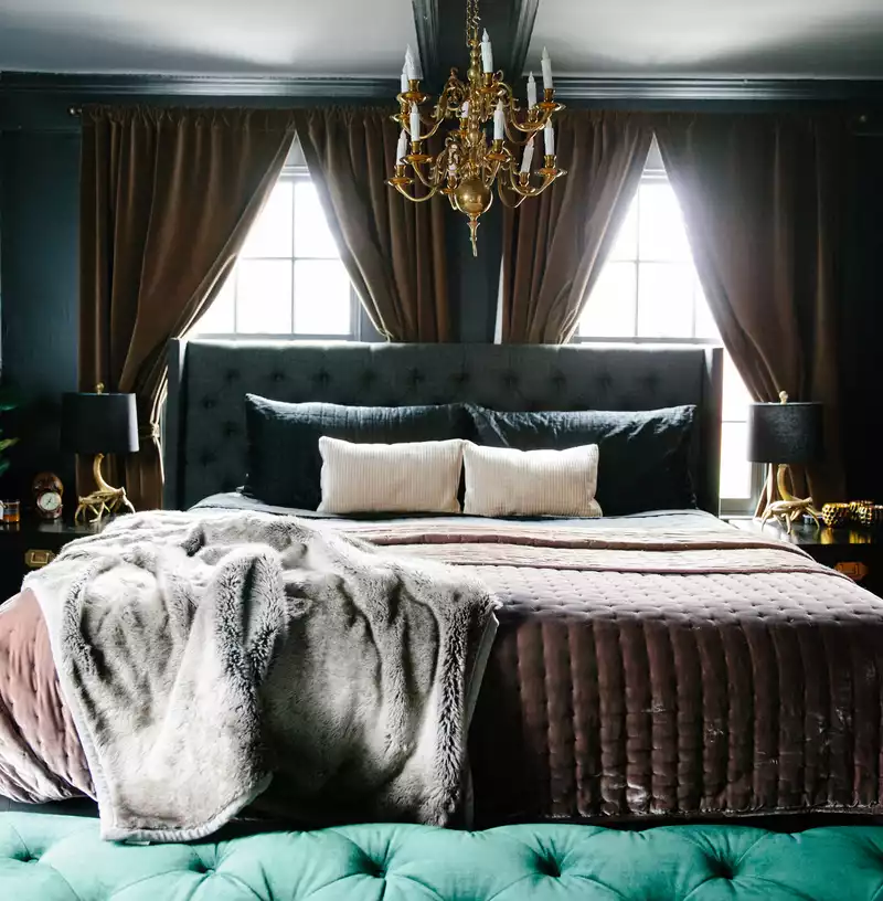 Contemporary, Glam, Transitional Bedroom Design by Havenly Interior Designer Stefany