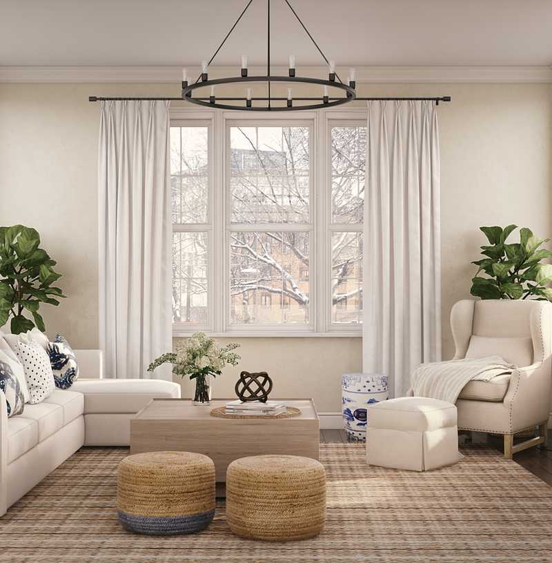 Contemporary, Classic Living Room Design by Havenly Interior Designer Vivian