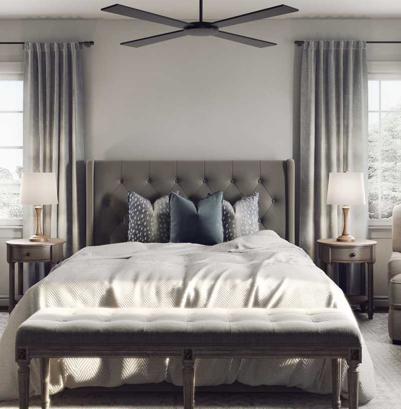 Modern, Minimal Bedroom Design by Havenly Interior Designer Jillian
