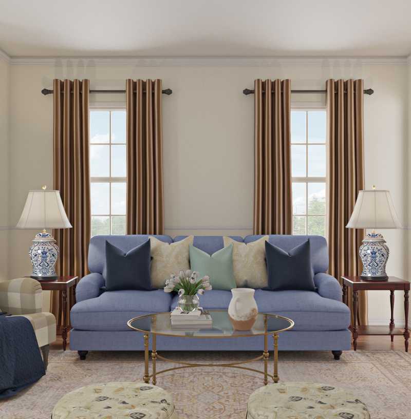 Traditional Living Room Design by Havenly Interior Designer Katie